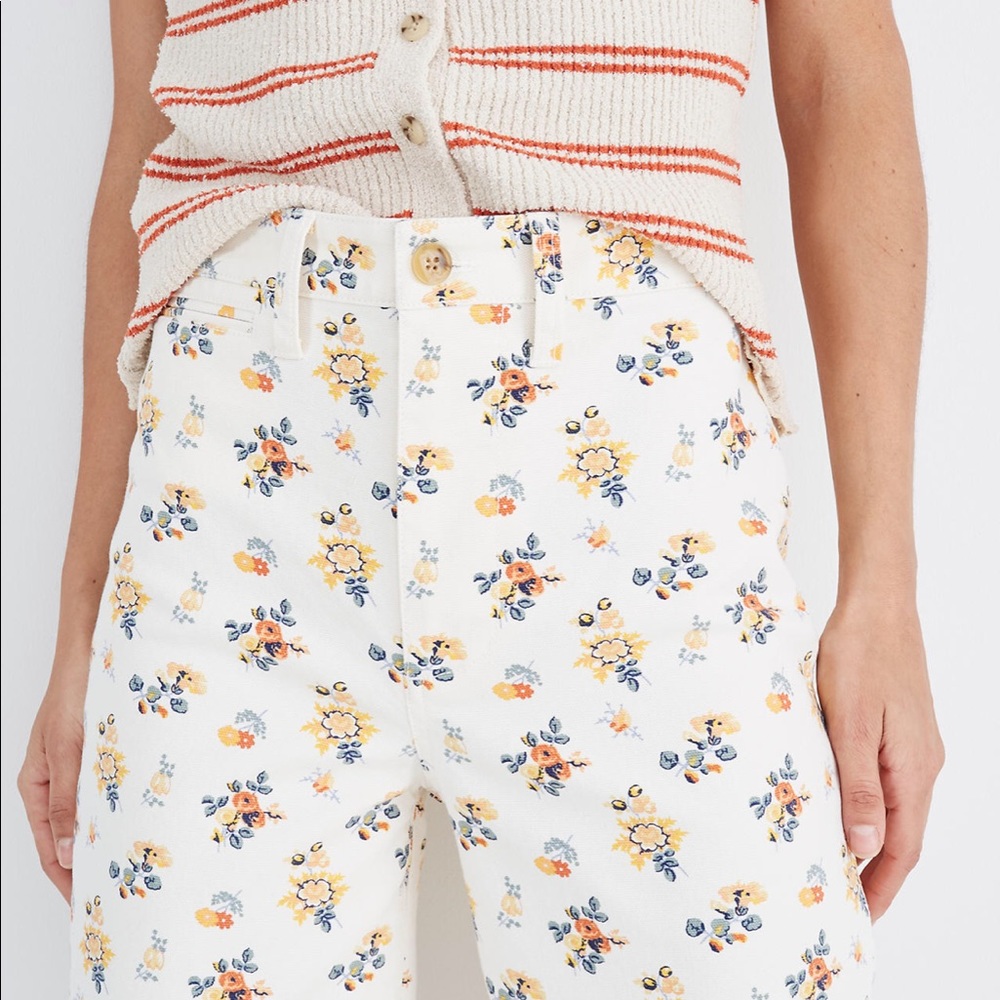 MADEWELL Slim Emmett Wide-Leg Crop Pants Size 24